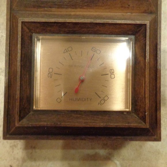 Vintage Springfield Weather Station Barometer Thermometer Humidity - Made in USA - Picture 4 of 6